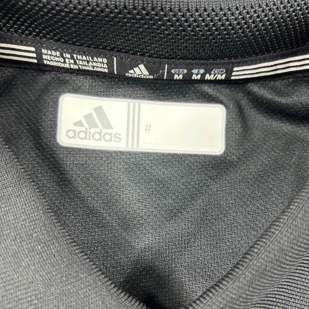 Adidas Coaches Polo Mens M Black White Climalite‎ Eastern Washington Eagles NCAA